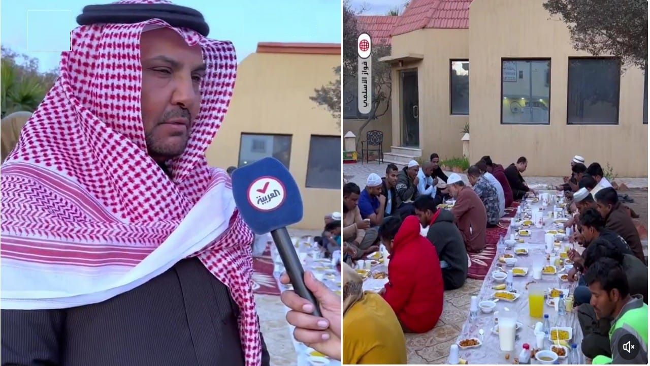 طبيب في حفر الباطن يفطر 200 صائم يوميًا في منزله.. فيديو