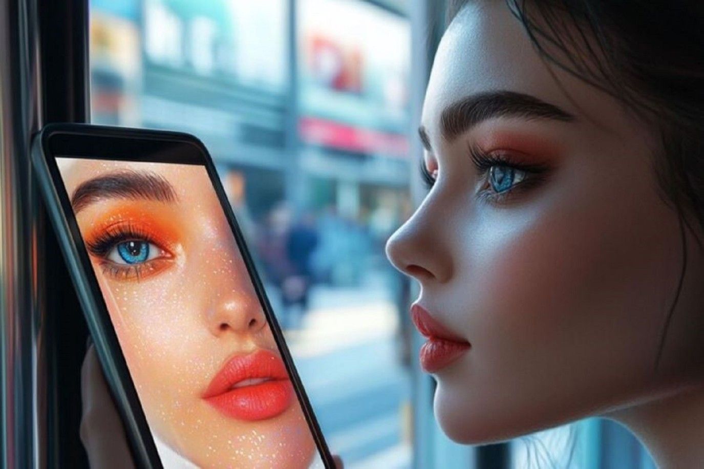 أول أحمر شفاه يطبق ذاتياً بدون استخدام اليدين بالذكاء الاصطناعي