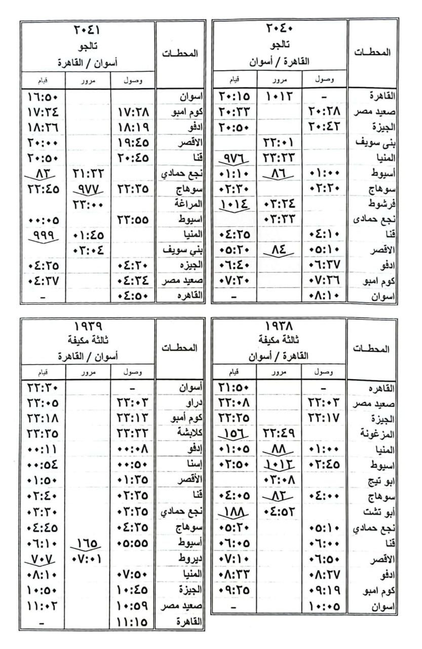 السكة الحديد تشغل 10 قطارات إضافية خلال عطلة عيد الفطر.. صور
