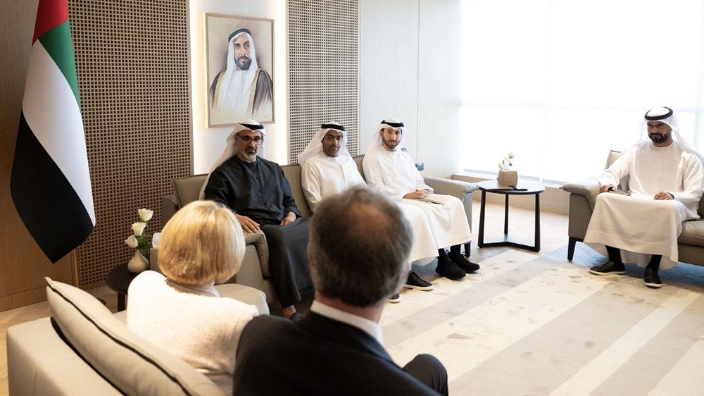 خالد بن محمد بن زايد يستقبل الإدارة التنفيذية لمستشفى كليفلاند كلينك - الولايات المتحدة