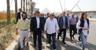 محافظ الجيزة يوجه باستكمال مشروعات التطوير بمحيط المتحف الكبير