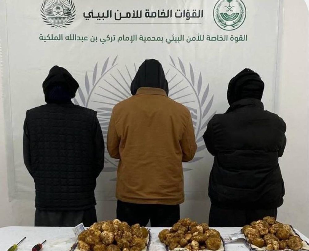السعودية | القوات الخاصة للأمن البيئي تضبط (3) مخالفين لنظام البيئة لارتكابهم مخالفتي قطع مسيجات ودخول محمية دون ترخيص في محمية الإمام تركي بن عبدالله الملكية