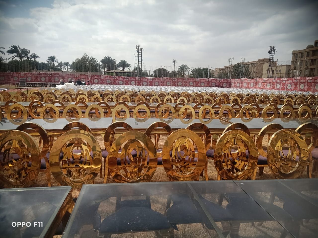 تجهيزات حفل إفطار 4 آلاف طالب بمديرية التربية والتعليم بالجيزة.. صور