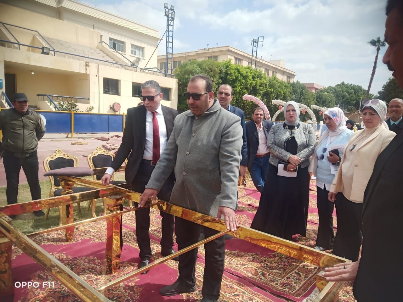 تجهيزات حفل إفطار 4 آلاف طالب بمديرية التربية والتعليم بالجيزة.. صور