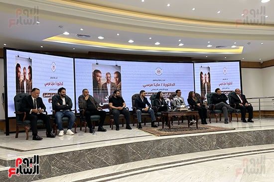 وزيرة التضامن تشكر الشركة المتحدة على مسلسل ولاد الشمس.. صور