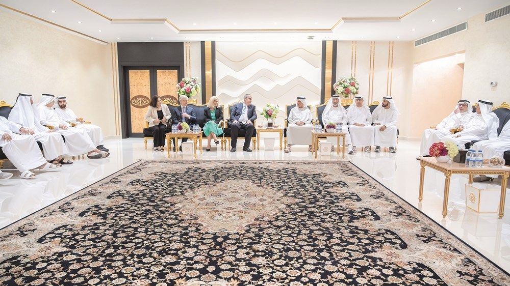 حاكما عجمان ورأس الخيمة يواصلان تقبل التهاني بمناسبة شهر رمضان المبارك
