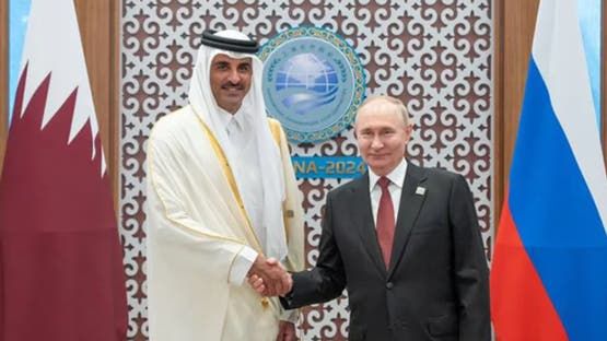 الخليج اليوم .. أمير دولة قطر والرئيس الروسي يبحثان المستجدات الإقليمية والدولية