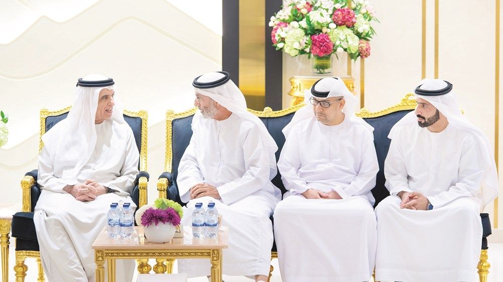 حاكما عجمان ورأس الخيمة يواصلان تقبل التهاني بمناسبة شهر رمضان المبارك