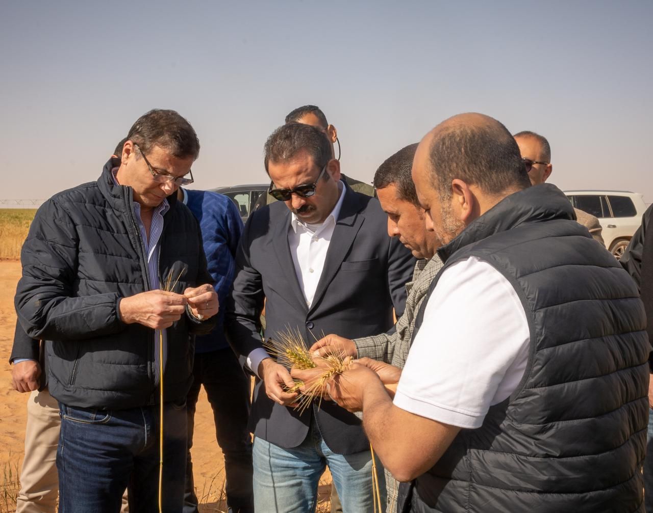 وزير الزراعة يتفقد مشروع استصلاح 650 ألف فدان بشرق العوينات