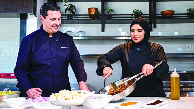 الامارات | ميرة النقبي وميشيل نصار.. نكهات عالمية على مائدة «حي رمضان»