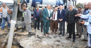 محافظة القاهرة تنتهى من إصلاح كسر ماسورة مياه بشارع بور سعيد