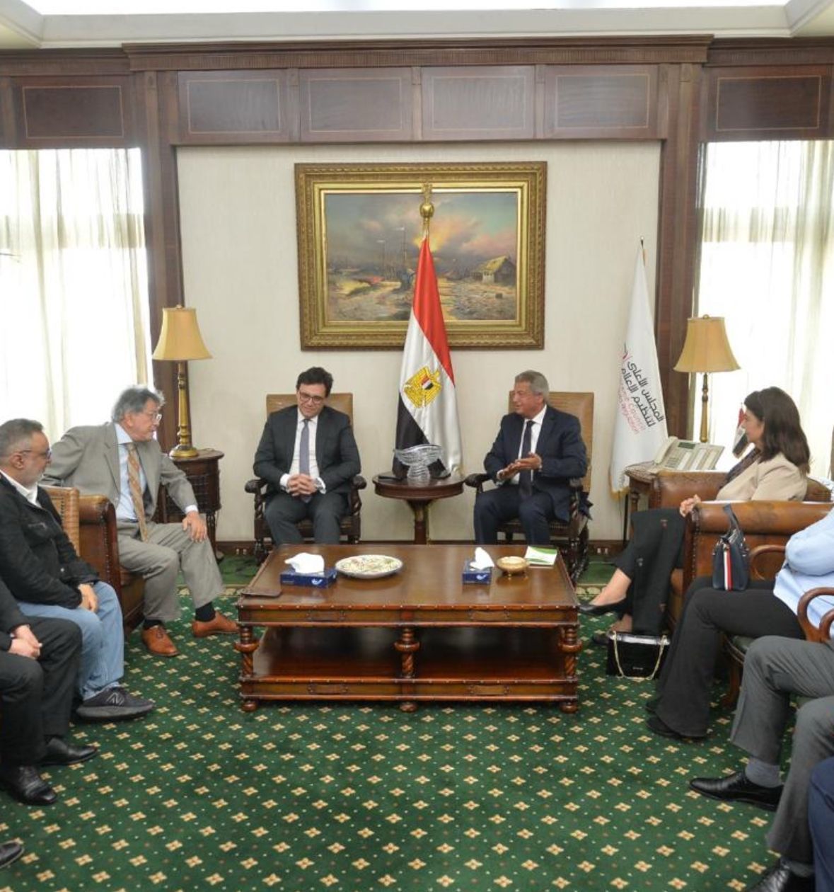 رئيس الأعلى للإعلام ووزير الثقافة يجتمعان مع الشركة المتحدة و"إعلام النواب"