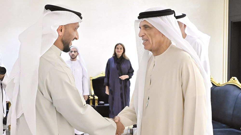 حاكما الفجيرة ورأس الخيمة يواصلان استقبال المهنئين بشهر رمضان