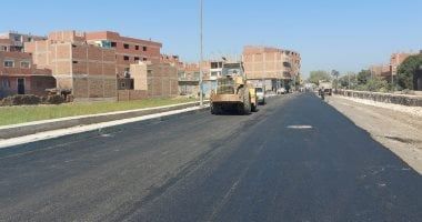 تطوير وتوسعة ورصف طريق ترعة الزمر فى أوسيم