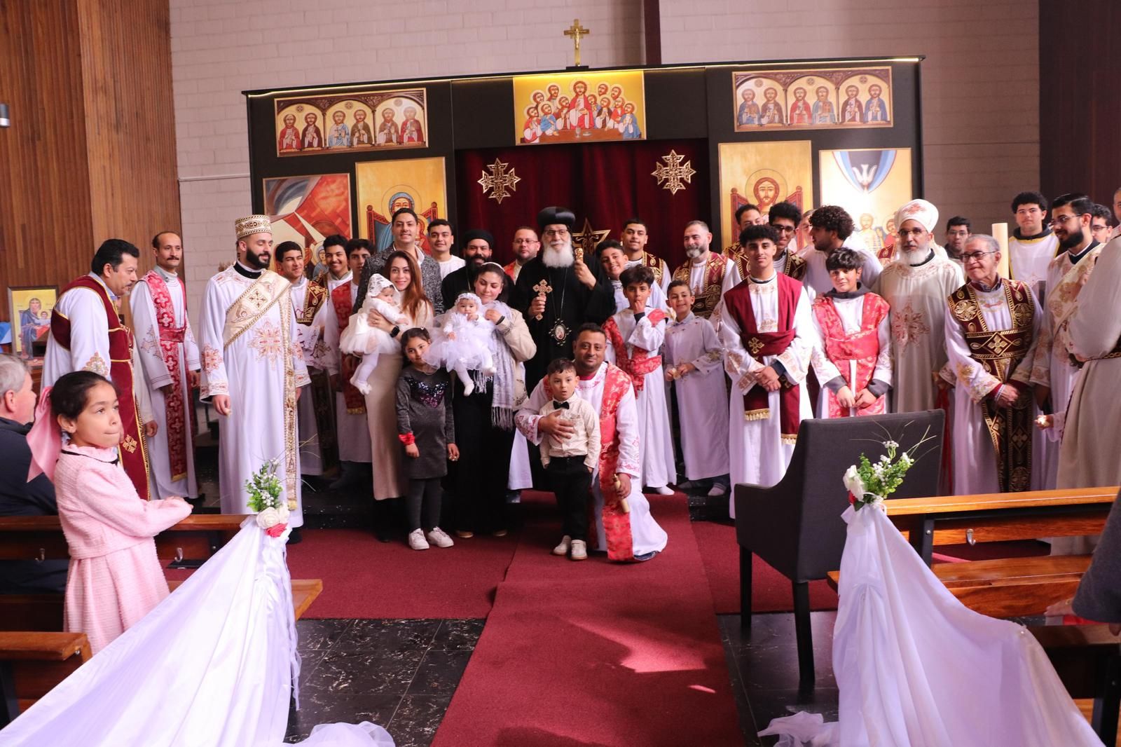 الأقباط الأرثوذكس يحتفلون بافتتاح الصلاة فى كنيسة العذراء شمال بلجيكا.. صور