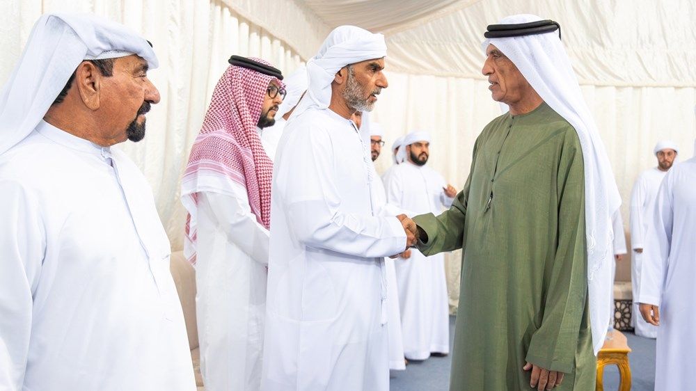 سعود بن صقر يعزي في وفاة محمد سعيد المالكي