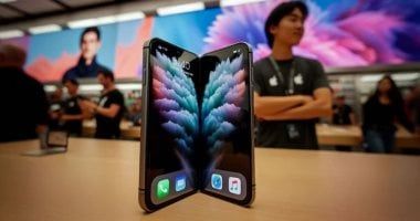 تكنولوجيا: هاتف أبل القابل للطى بقياس 18.8 بوصة يصل فى 2027 ويعمل بنظام mac OS