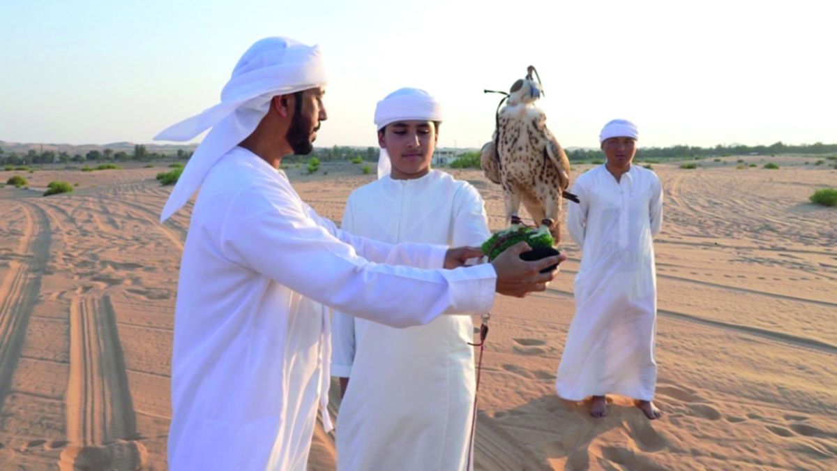 الامارات | مدرسة محمد بن زايد للصقّارة تربّي أجيالاً على حب التراث