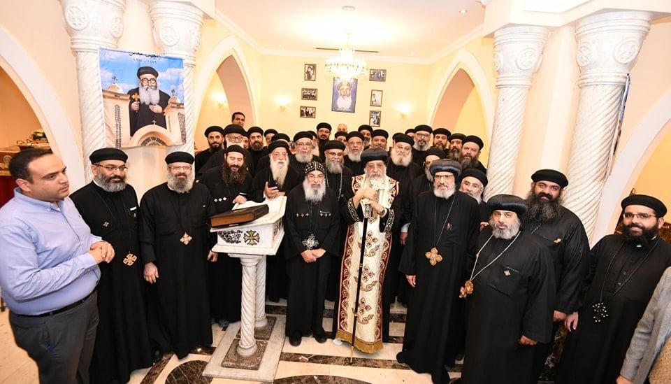 البابا تواضروس الثانى يحتفل باليوبيل الذهبى لرحيل القمص ميخائيل إبراهيم