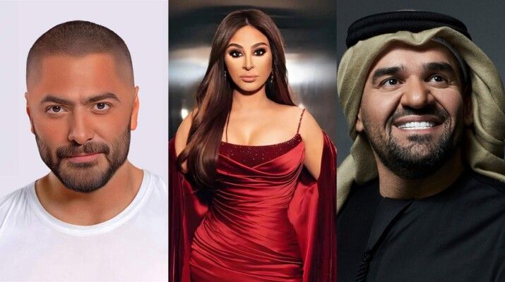 صور غير متوقعة لـ إليسا وحسين الجسمي وتامر حسني في طفولتهم بتقنية الذكاء الاصطناعي