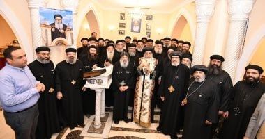 البابا تواضروس الثانى يحتفل باليوبيل الذهبى لرحيل القمص ميخائيل إبراهيم