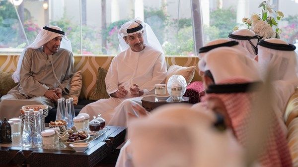 هزاع بن زايد يحضر مأدبة إفطار أقامها سعيد عيد الغفلي في أبوظبي