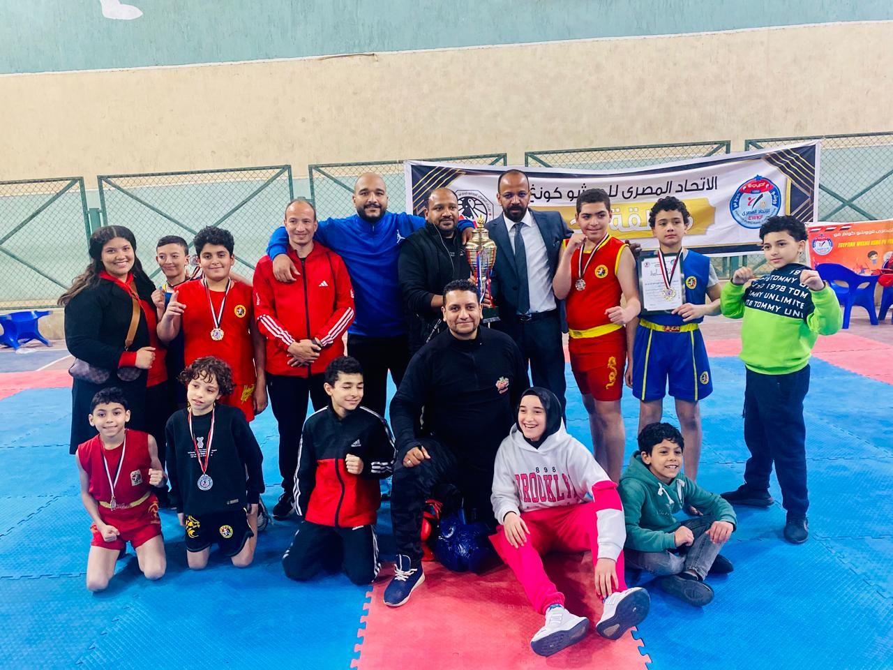 مركز تنمية شبابية الصفا بالهرم يحصد 10 ذهبيات ببطولة الجيزة للووشو كونغ فو