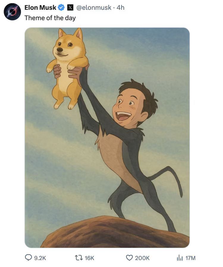 تكنولوجيا: صور بأسلوب جيبلى تغزو منصة X باستخدام ميزة توليد الصور الجديدة فى ChatGPT