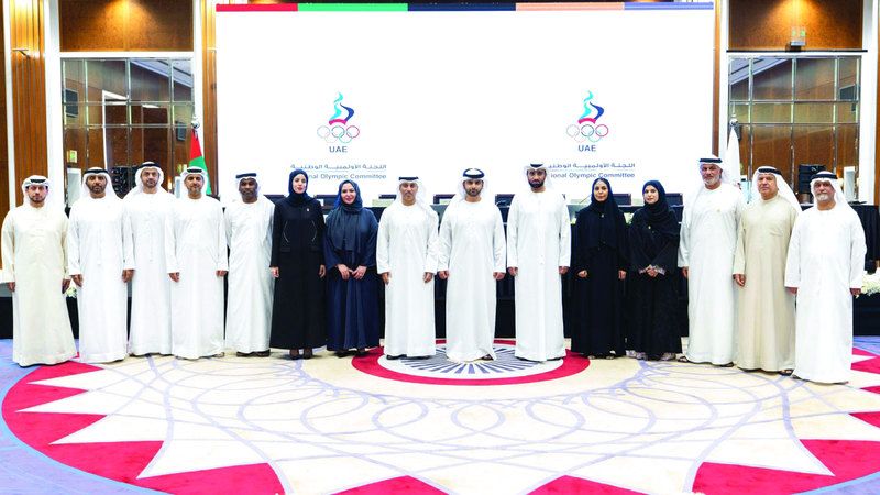 الامارات | منصور بن محمد رئيساً للجنة الأولمبية الوطنية