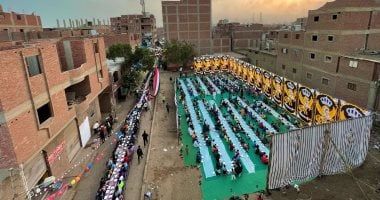 جزيرة الوراق بتفرح.. الأهالى يجهزون مائدة إفطار جماعى للعام الرابع.. صور