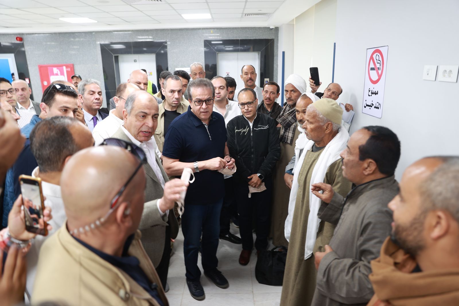 وزير الصحة ومحافظ المنيا يتفقدان مستشفى العدوة المركزي