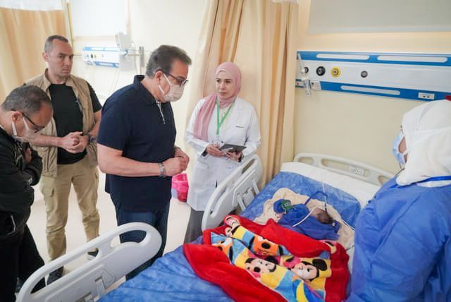 وزير الصحة ومحافظ المنيا يتفقدان مستشفى العدوة المركزي