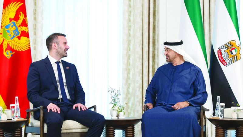 الامارات | رئيس الدولة يبحث مع رئيس وزراء مونتينيغرو توسيع آفاق التعاون