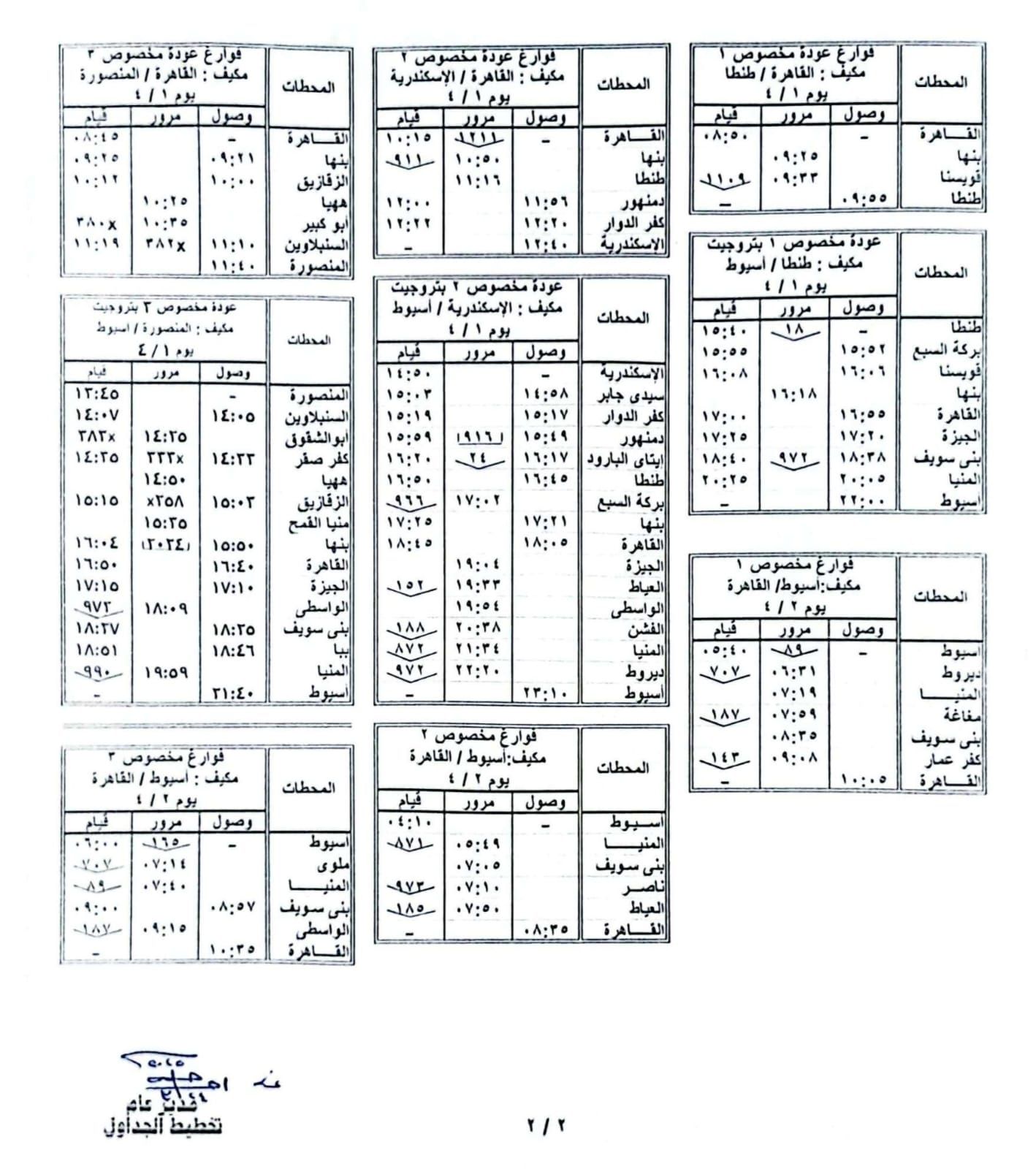 تشغيل قطارات خاصة مكيفة خلال إجازة عيد الفطر.. تفاصيل