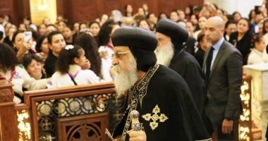 البابا تواضروس يترأس صلوات تجنيز الأنبا باخوميوس بدمنهور