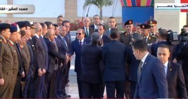 الرئيس السيسى يصل مسجد المشير طنطاوى لأداء صلاة عيد الفطر المبارك