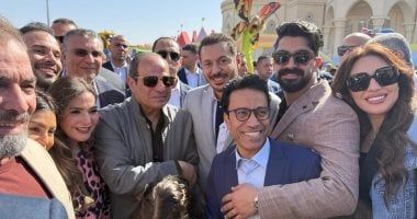 مصطفى شعبان: تشرفت بصلاة العيد مع الرئيس عبد الفتاح السيسي