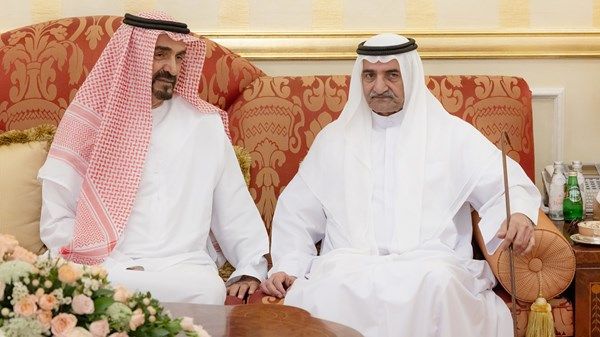 حمد الشرقي يواصل استقبال المهنئين بعيد الفطر بحضور ولي عهد الفجيرة