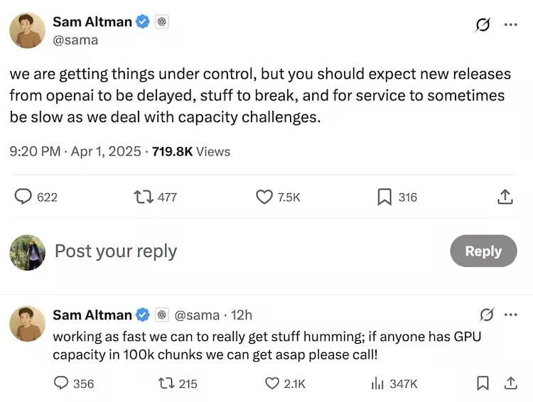 تكنولوجيا: سام ألتمان: هوس Studio Ghibli قد يؤدى إلى تعطل الخدمات وتأخير المنتجات