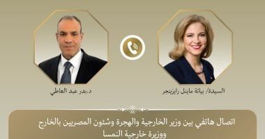 بدر عبد العاطى يبحث مع وزيرة خارجية النمسا الوضع فى سوريا وغزة