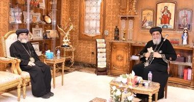 البابا تواضروس الثانى يستقبل أسقف إيبارشية نجع حمادى