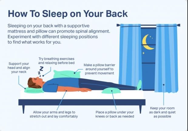 فوائد النوم على الظهر.. 4 فئات ممنوعة و6 طرق للتدريب عليه