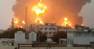 غارات جوية أمريكية على منطقة حفصين غرب مدينة صعدة شمالى اليمن