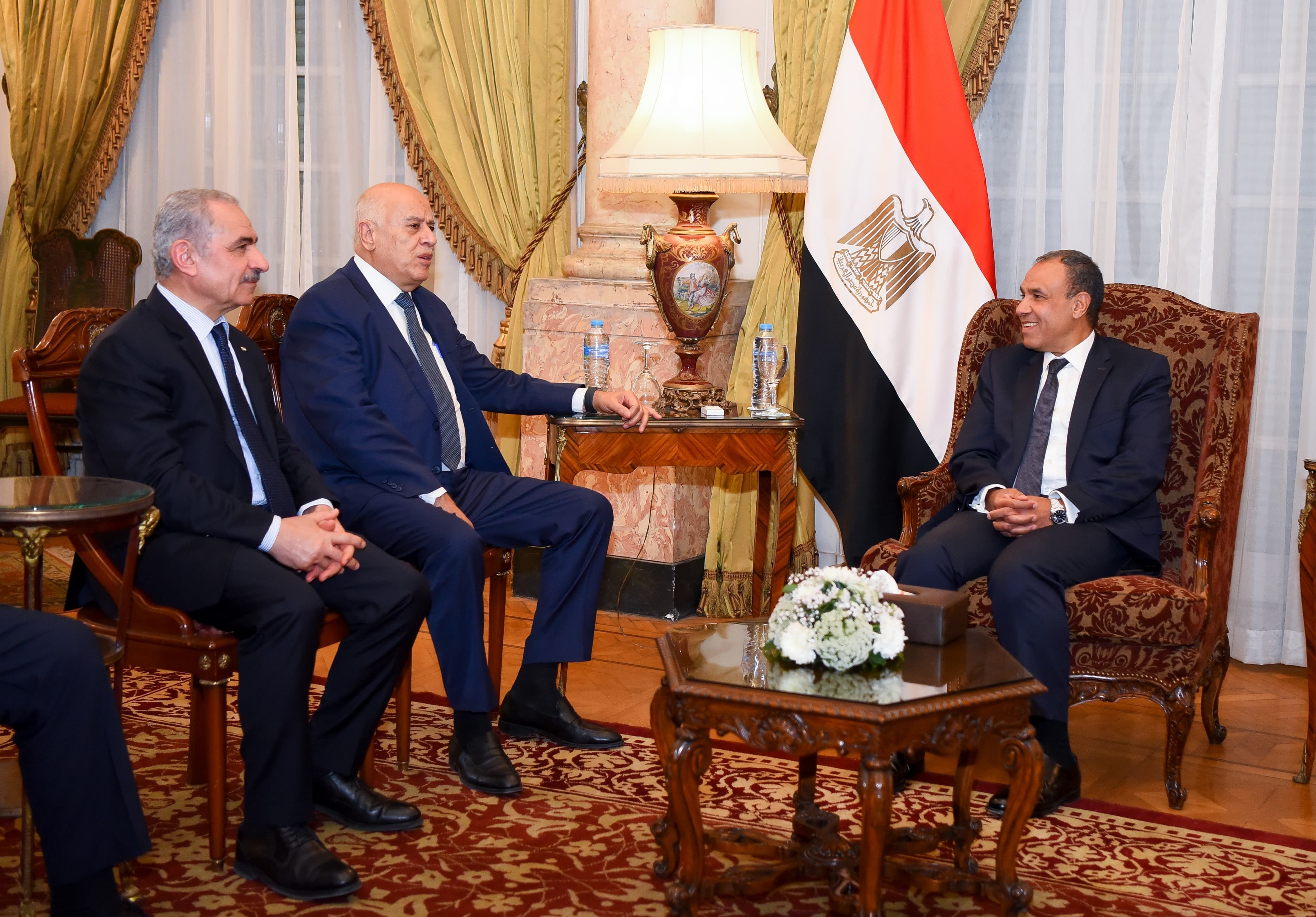 وزير الخارجية يبحث مع وفدا فلسطينيا تطورات الأوضاع فى غزة والضفة الغربية