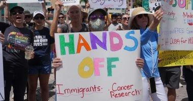 مظاهرات حاشدة فى واشنطن ضد سياسات الرئيس الأمريكى دونالد ترامب