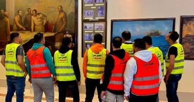 صندوق مكافحة الإدمان ينظم زيارة للمتعافين إلى المتحف الحربى ببورسعيد