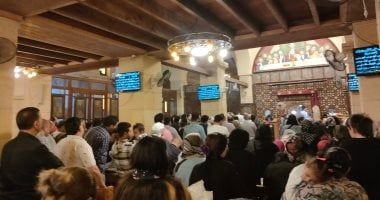وسط أجواء روحانية.. كنيسة العذراء بمسطرد تحتفل بالأحد السادس من الصوم الكبير