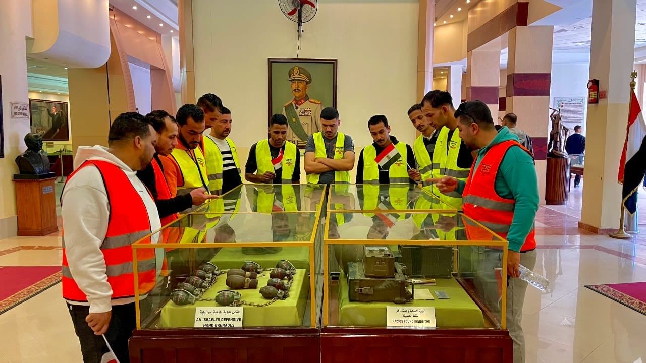 صندوق مكافحة الإدمان ينظم زيارة للمتعافين إلى المتحف الحربى ببورسعيد
