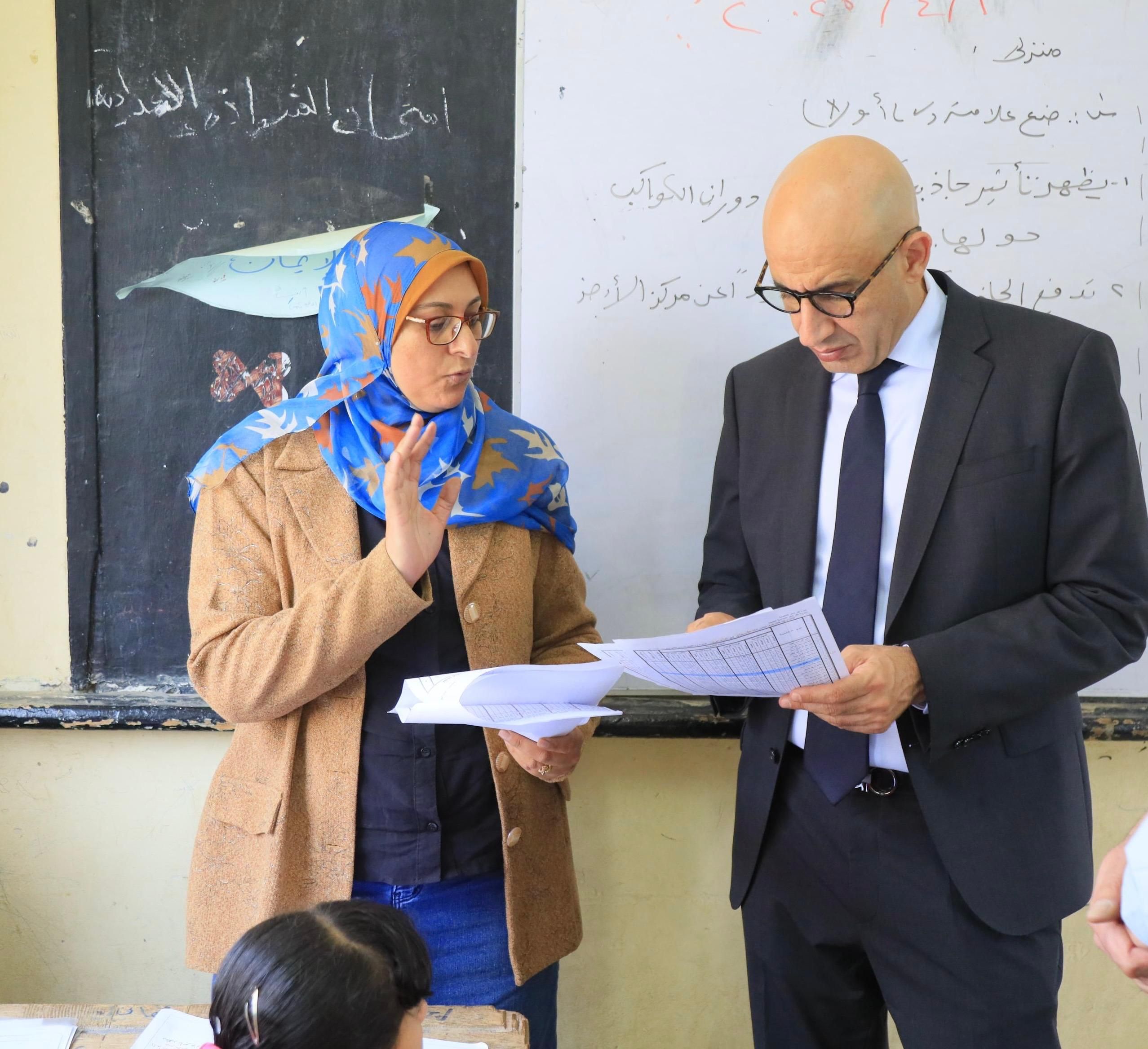 وزير التعليم يتفقد 7 مدارس بـ3 محافظات ويشدد على رصد غياب وحضور الطلاب.. صور