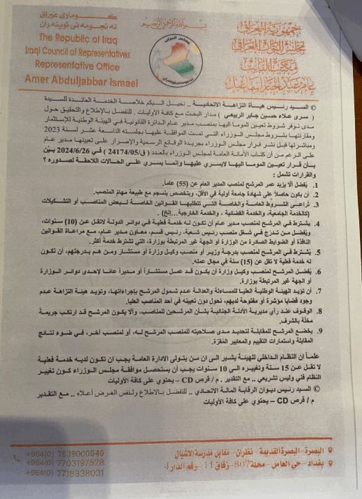 نائب يلاحق "علامات استفهام" بمشروع جديد قرب المطار ومنصب في هيئة الاستثمار (وثائق)